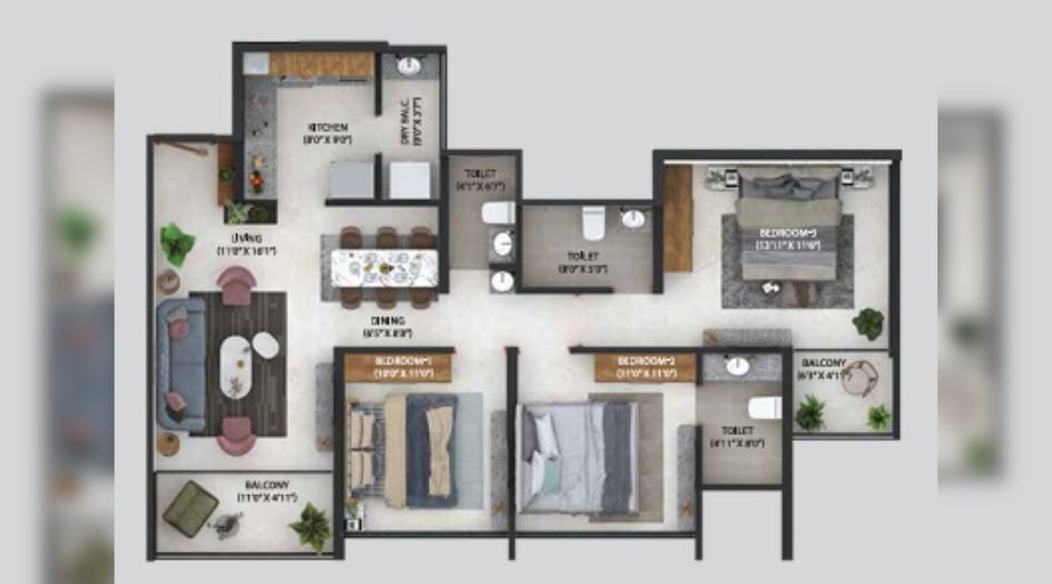 Osian-Almanova-3BHK-1058sqft-unit-plan
