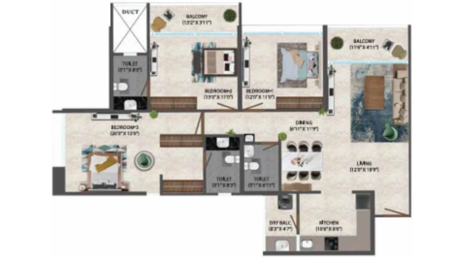 Osian-Almanova-3BHK-1312sqft-unit-plan