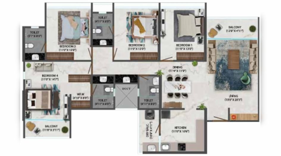 Osian-Almanova-4BHK-1663sqft-unit-plan
